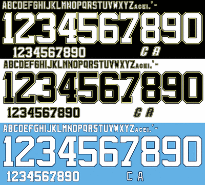 Lettering/Numbering - Ice Jersey Concepts