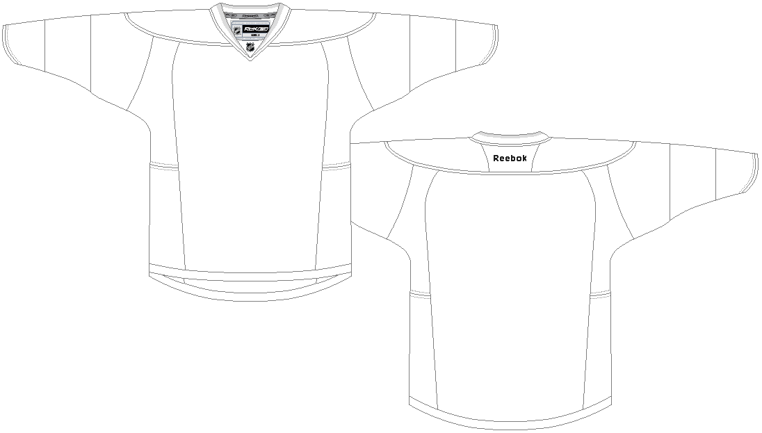  Blank  nhl jersey  template 